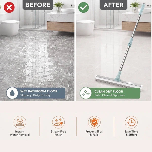 2-in-1 Wet & Dry Floor Cleaning Wiper Drop