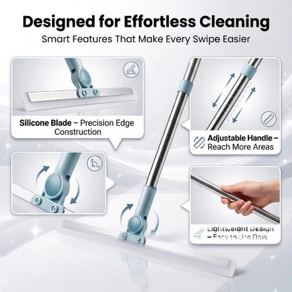 2-in-1 Wet & Dry Floor Cleaning Wiper Drop