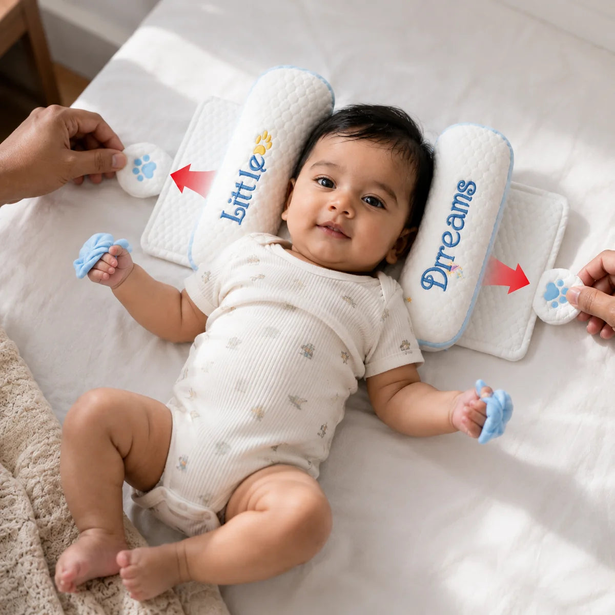 DreamShape – Baby Head Support & Shaping Pillow